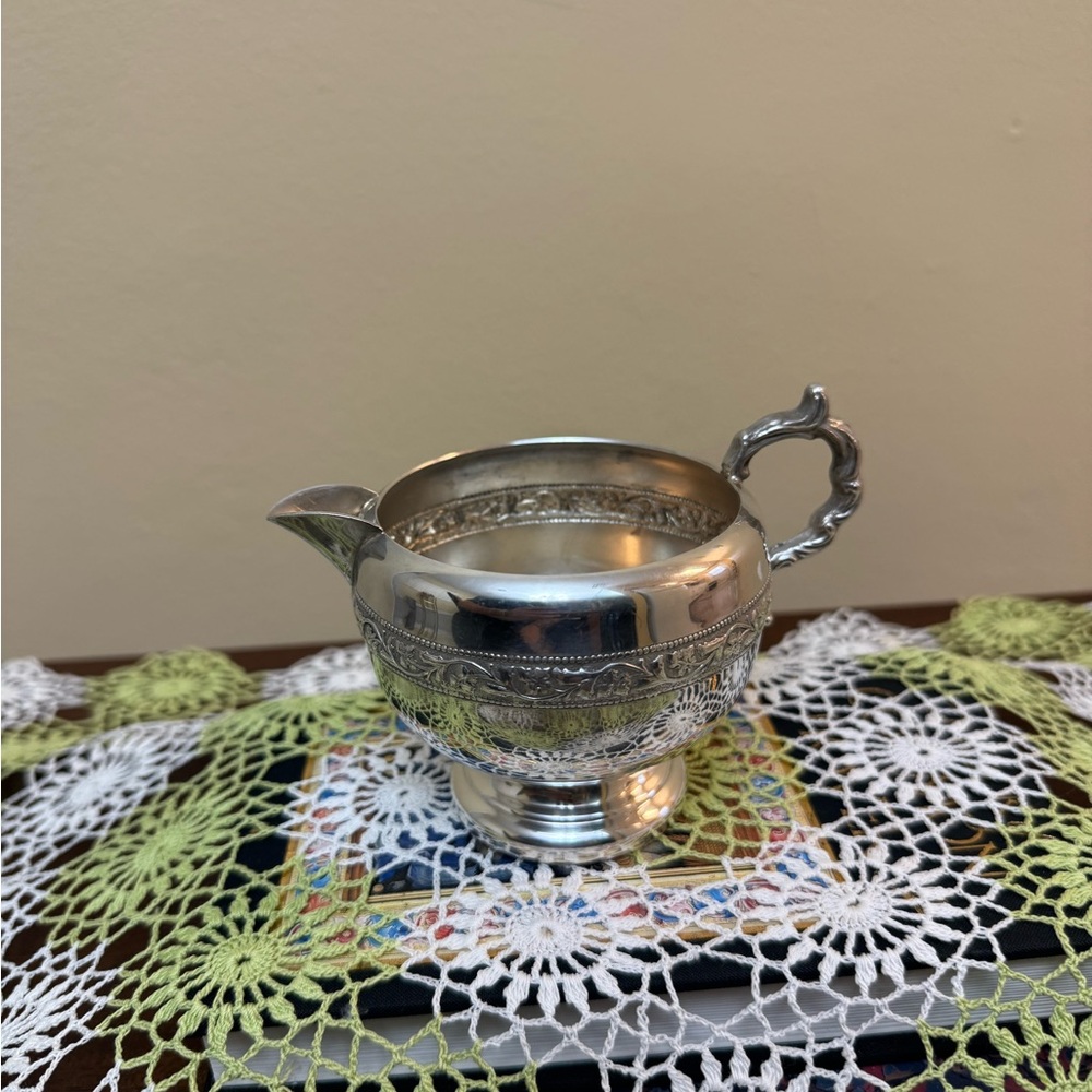 Source Unknown Silver Creamer